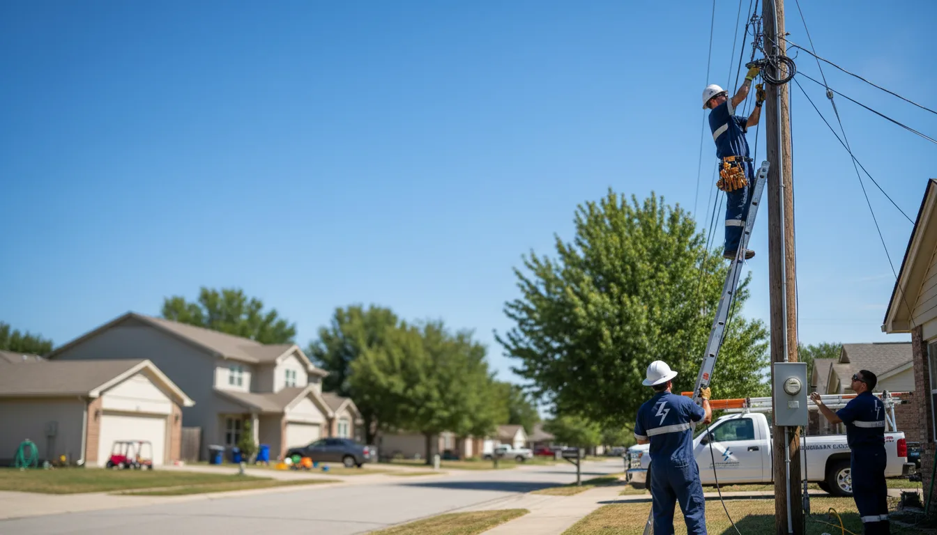 Residential electrician providing installation services in Houghton, IA